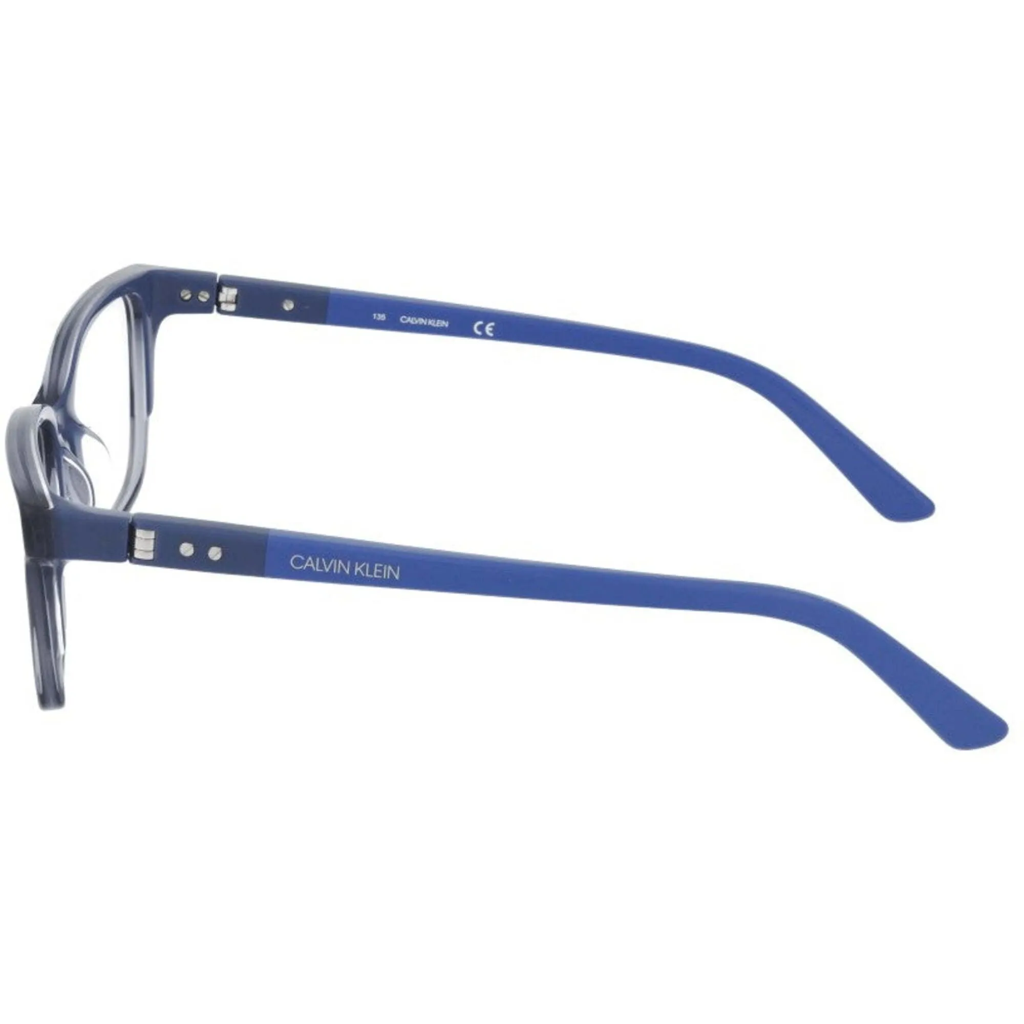 Calvin Klein Women's Eyeglasses - Crystal Blue Rectangular | CALVIN KLEIN CK19506 419