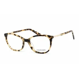 Calvin Klein Women's Eyeglasses - Khaki Tortoise Plastic Cat Eye Frame | CK20508 244