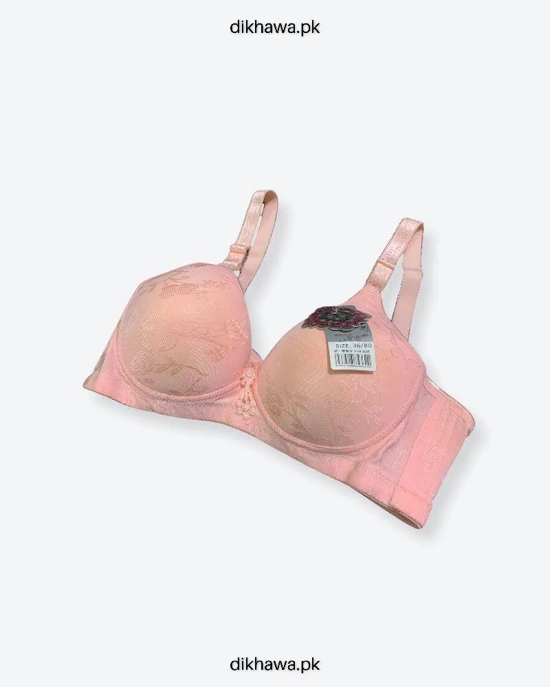 Comfortable Bra 2588 Peach- Single Padded Non Wired - Mi Sinuo- 2021