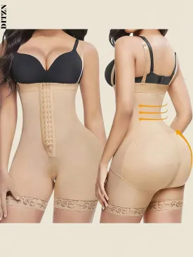 Compressing Full Shapewear Bodysuit Plus Size High Waist Body Shaper