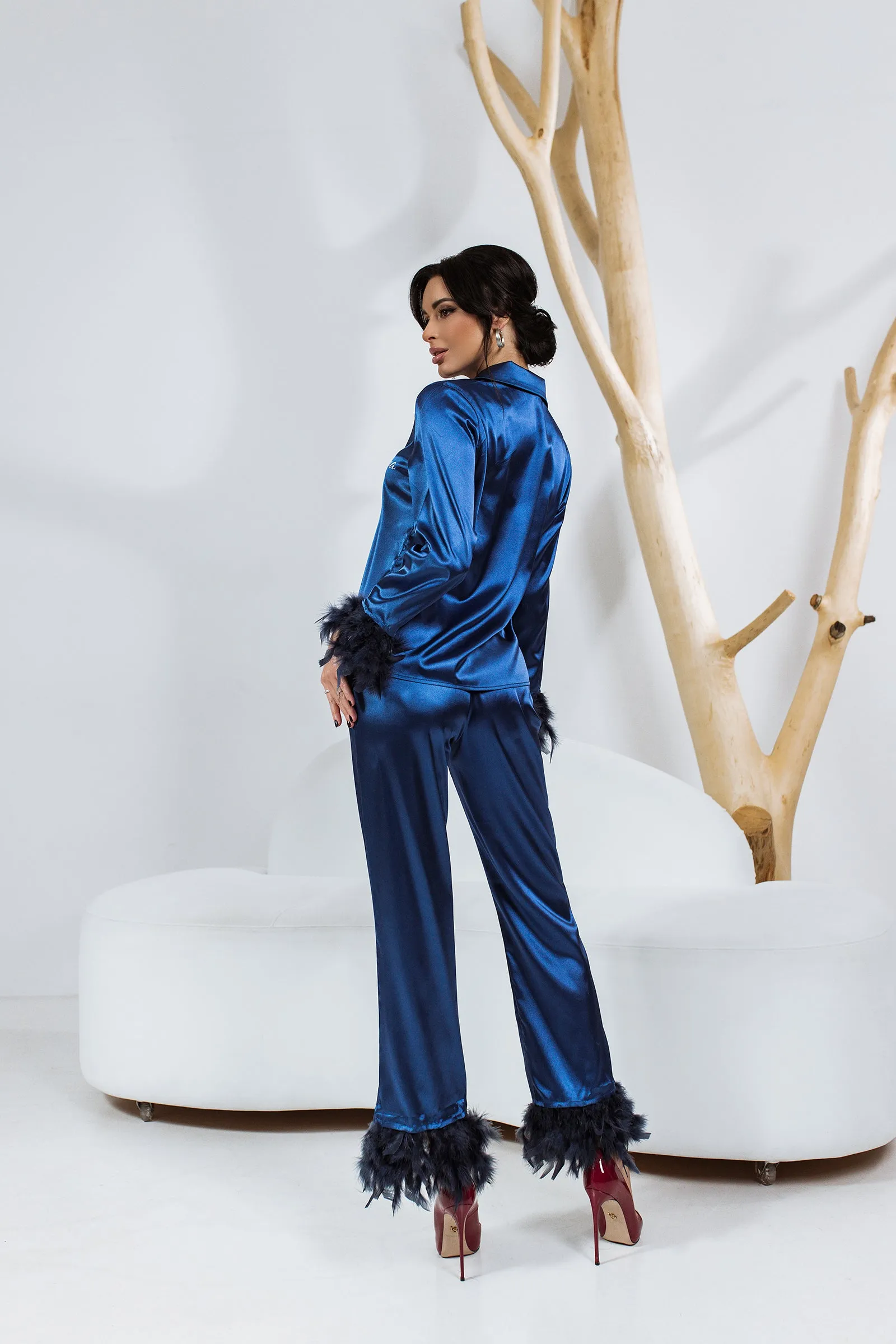 Customized Pajama Set with Feathers - alfresco