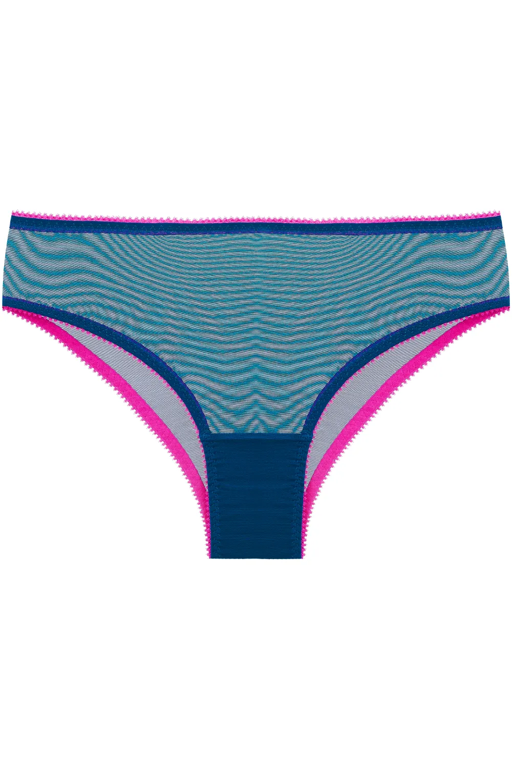 Delilah Tulle High Waist Knicker in Blue