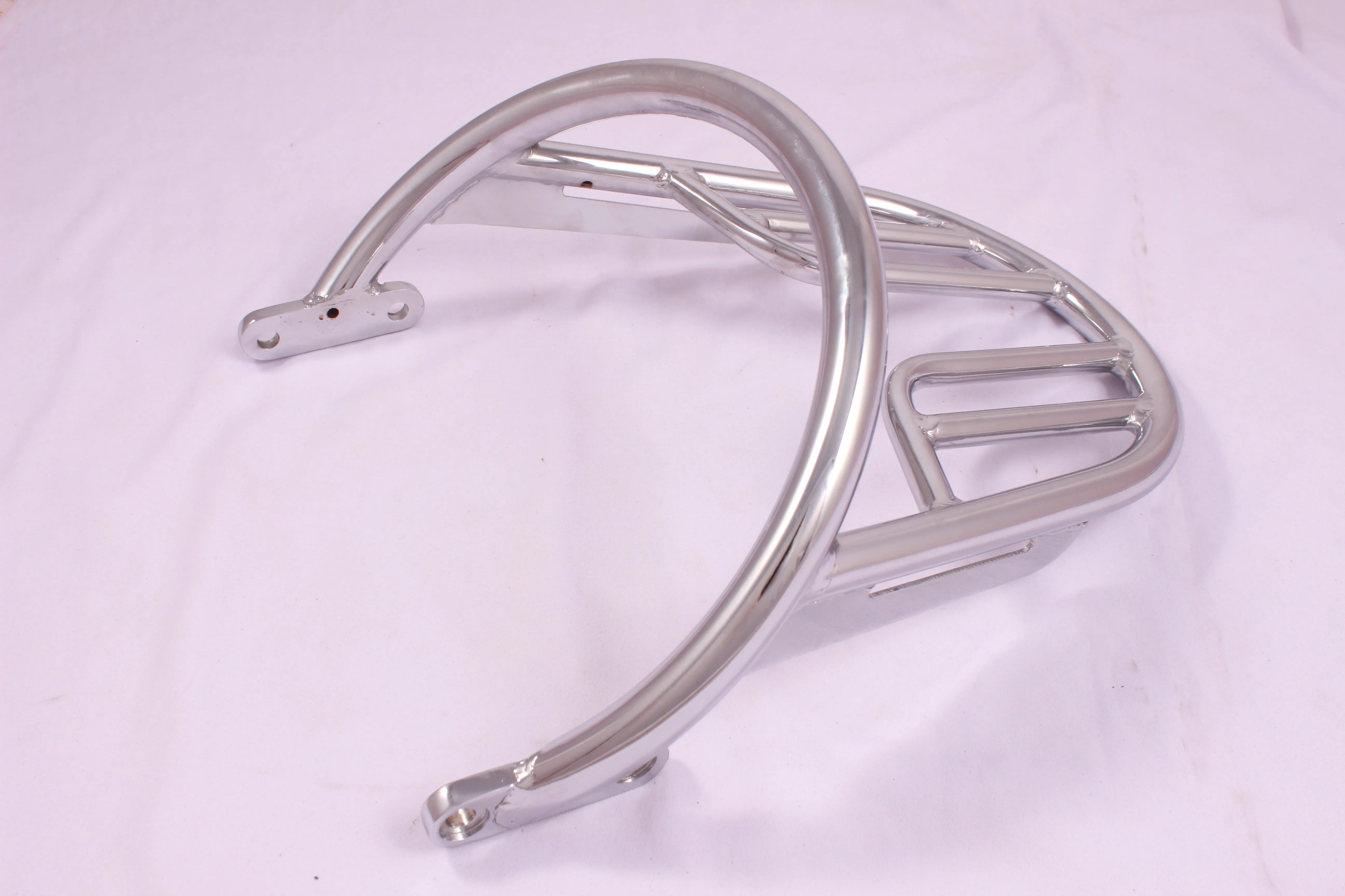 E67 Triumph Bonneville T100 Bonneville T120 Chrome Grab Rail and Luggage Rack Kit