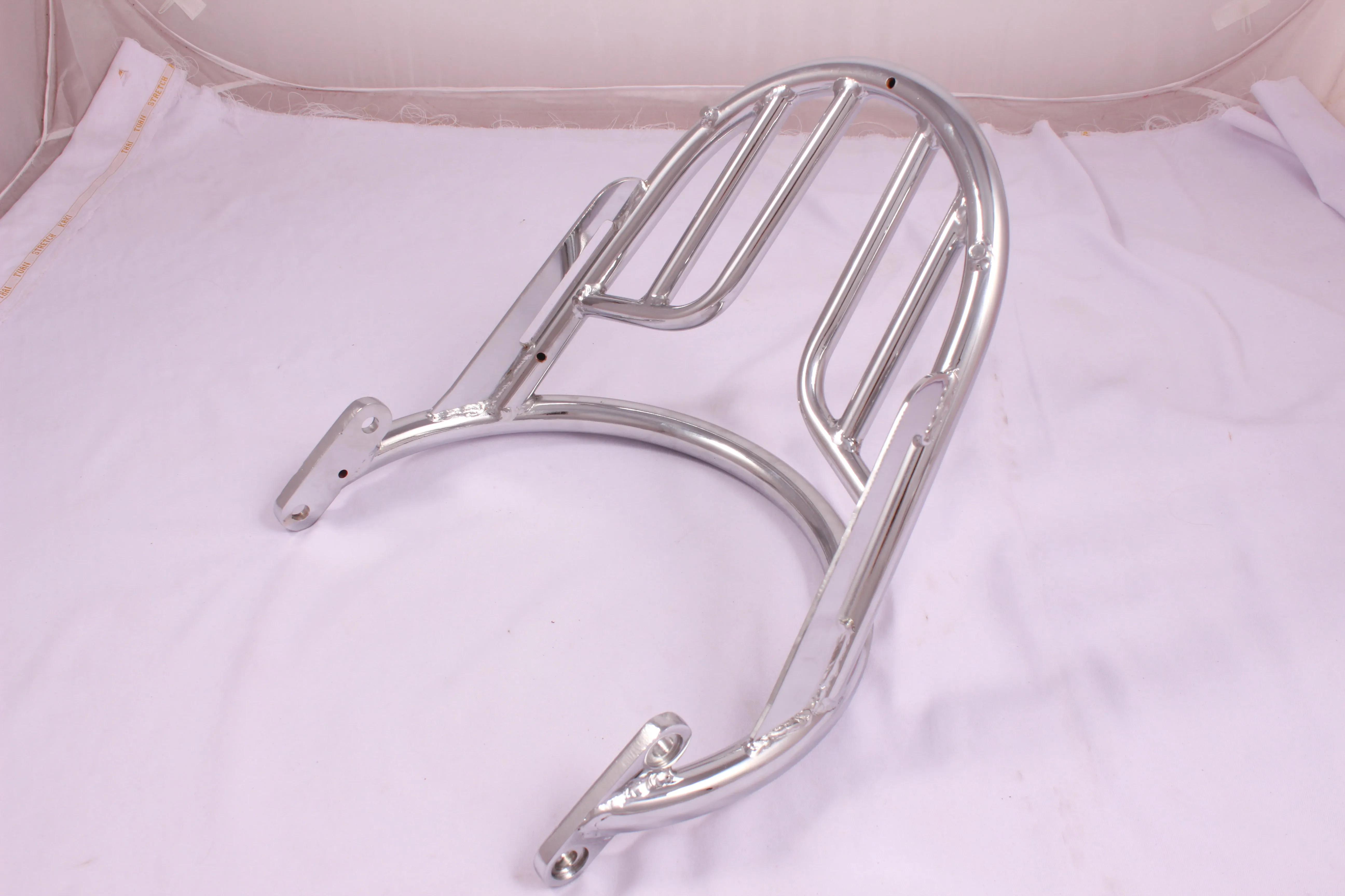 E67 Triumph Bonneville T100 Bonneville T120 Chrome Grab Rail and Luggage Rack Kit