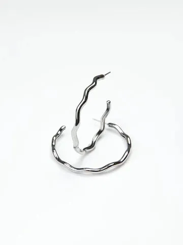 EMMARY MEDIUM SILVER HOOPS