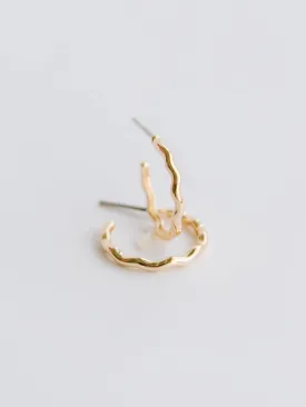 EMMARY SMALL GOLD HOOPS MICHELLE MCDOWELL