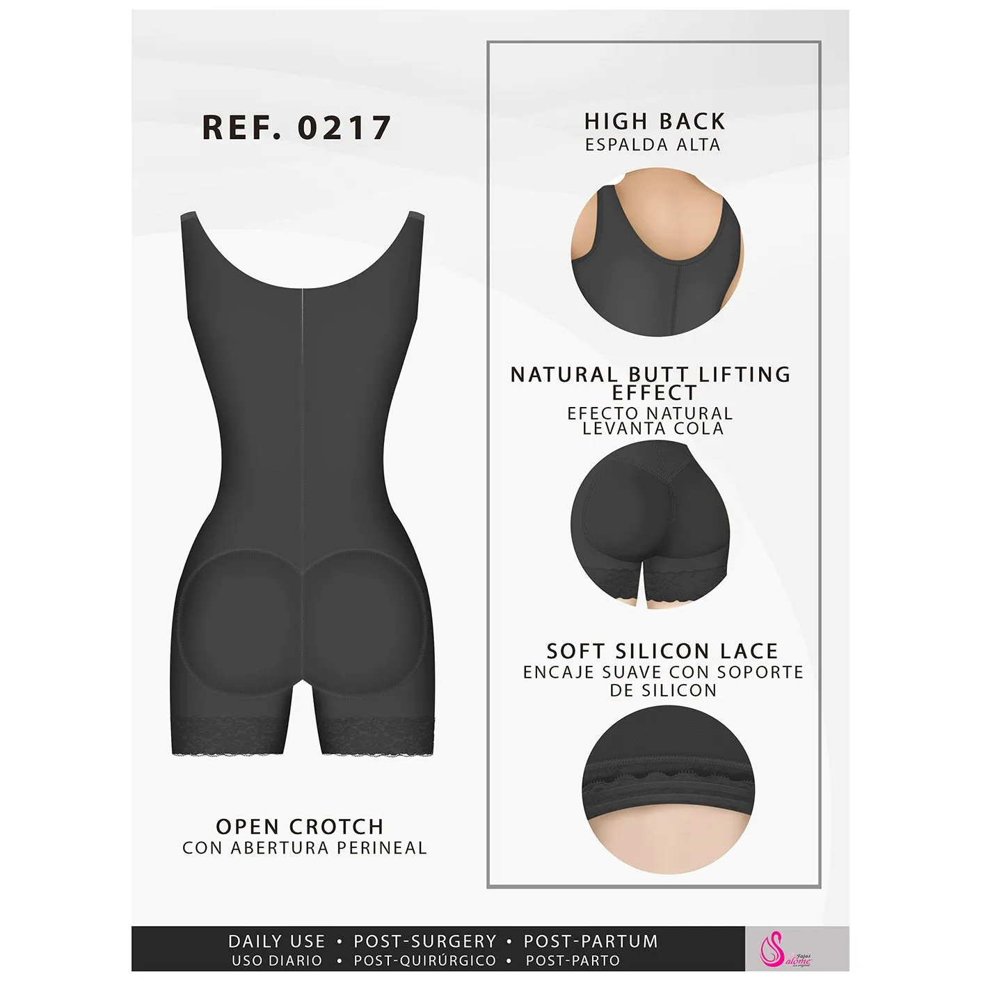 Fajas Salome 0217 | Colombian Tummy Control Postpartum Shapewear for Women