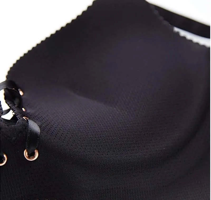 Figure Maintain Sexy Push Up  Bra - Wide Strip - Black Double Padded Bra