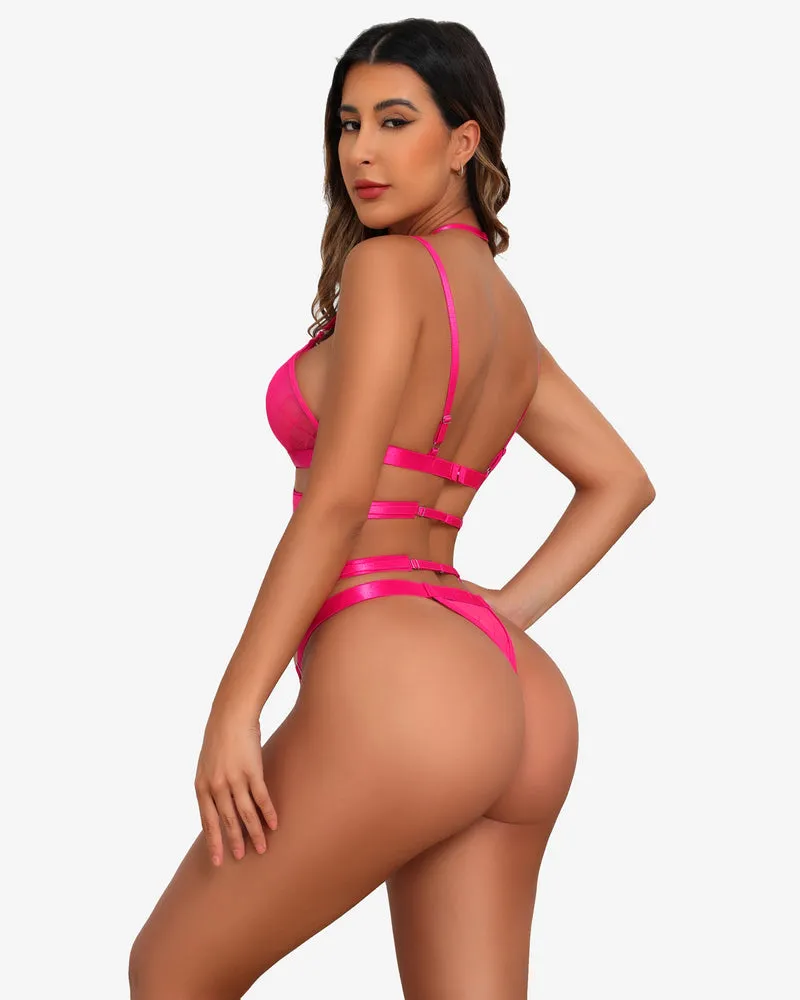 Fishnet Sheer Mesh Bra and Panty Sets