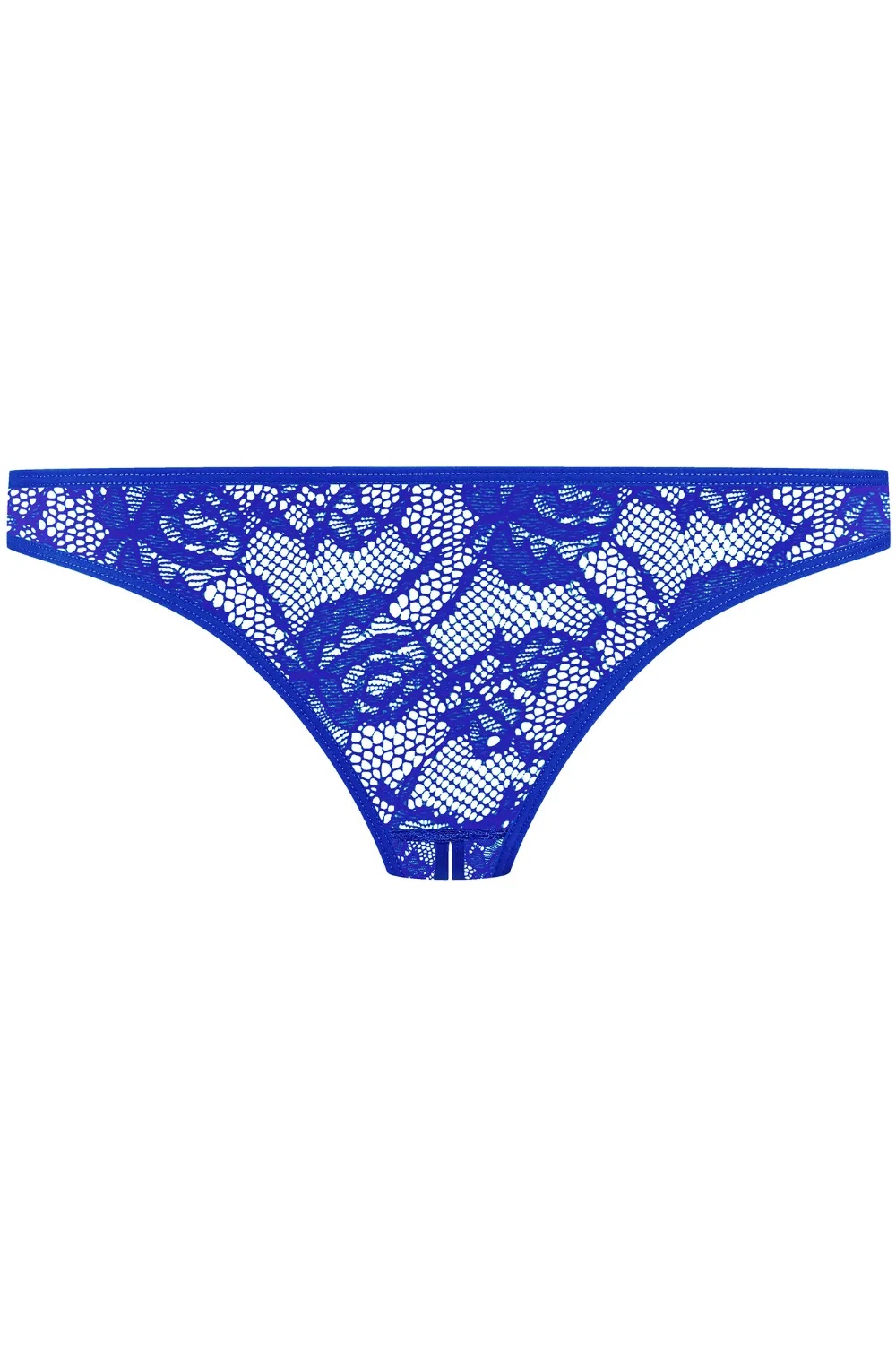 Flashback Lace Open Mini Brief Blue