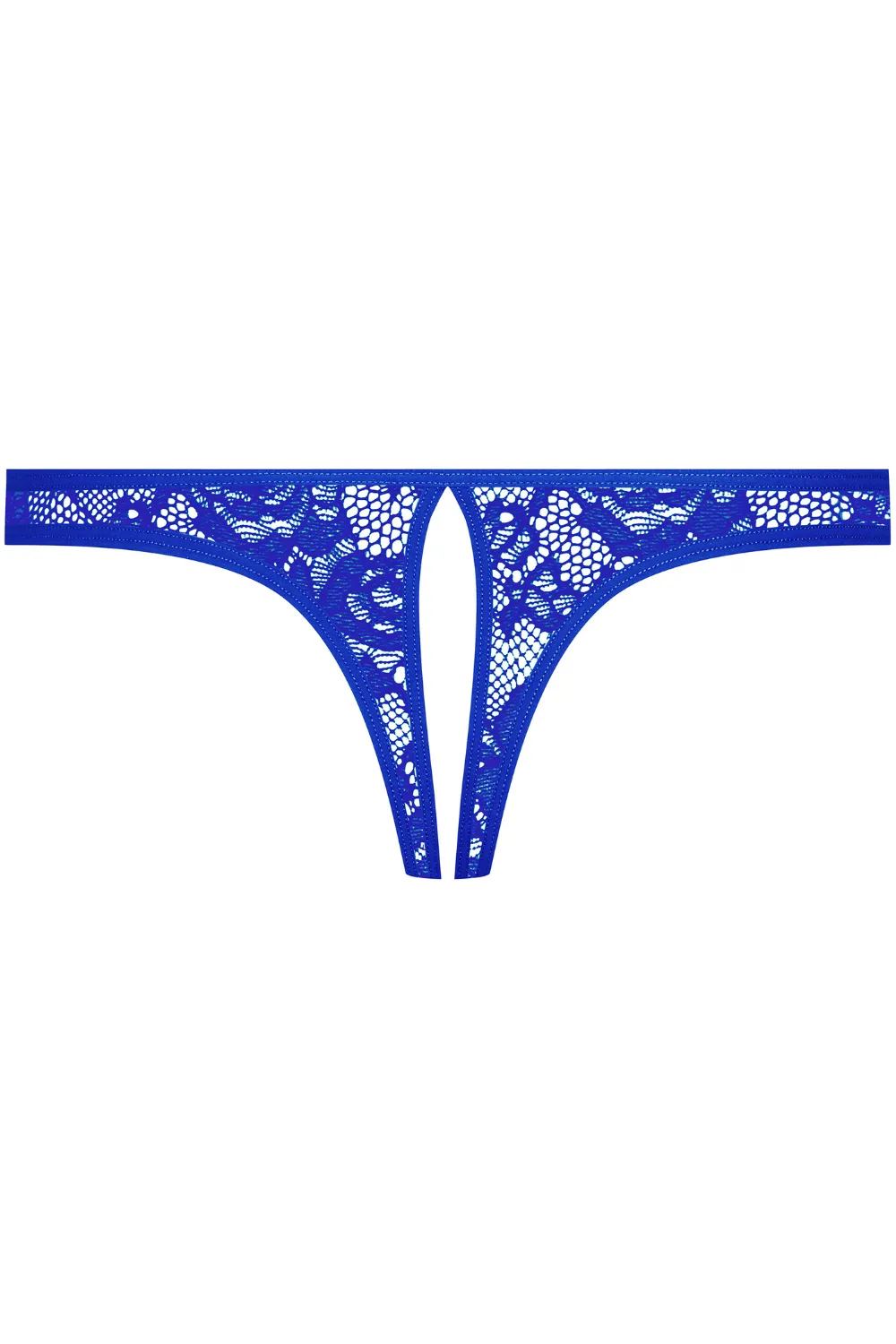 Flashback Lace Open Mini Brief Blue
