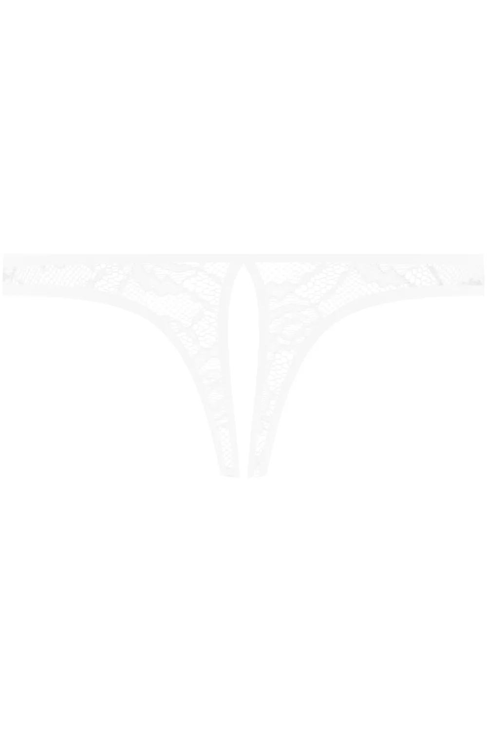 Flashback Lace Open Mini Brief White