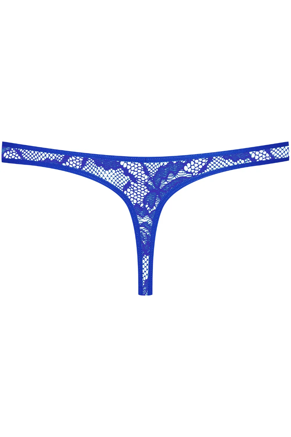 Flashback Lace Tanga Thong Blue