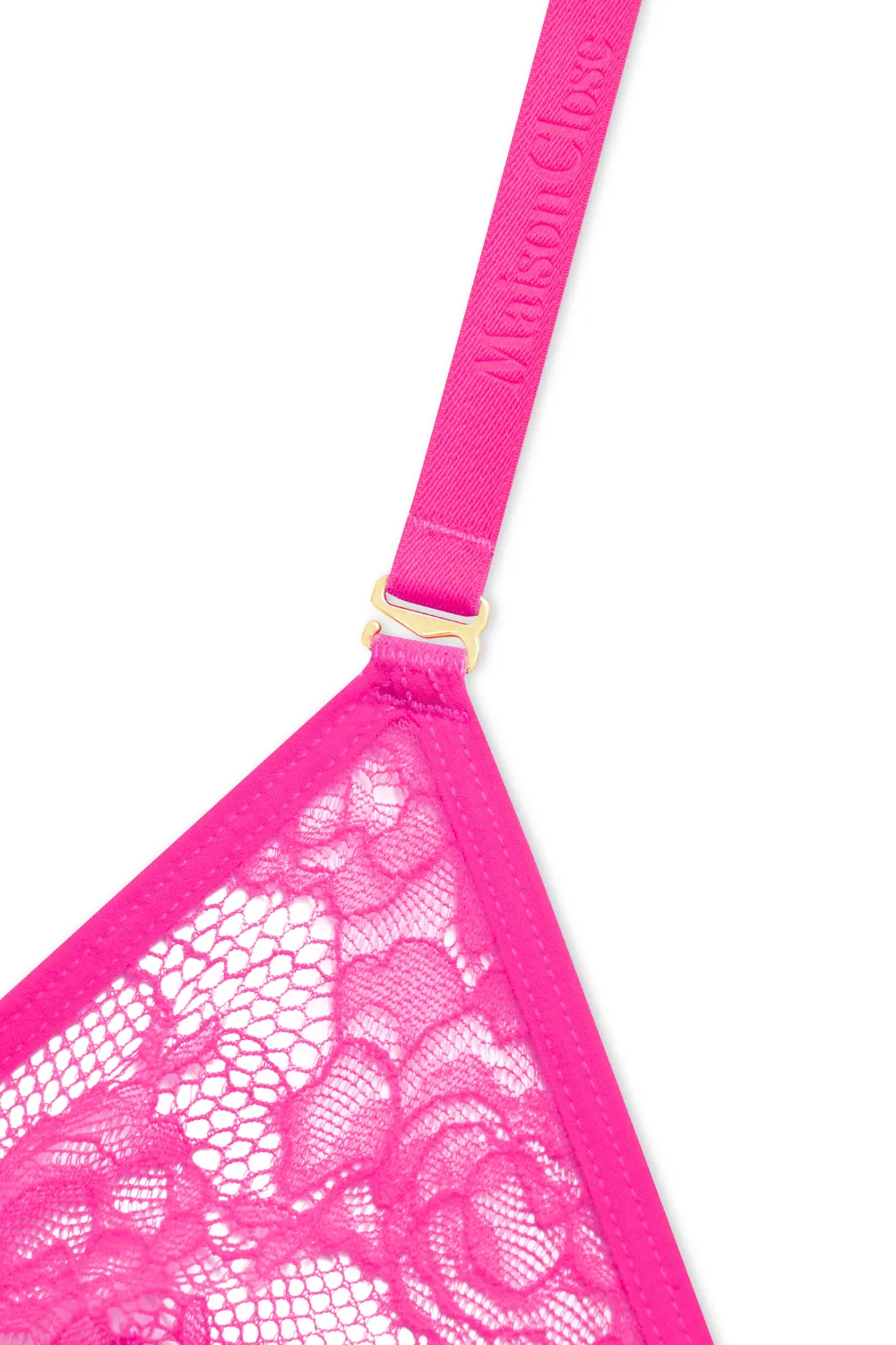 Flashback Lace Triangle Bra Pink