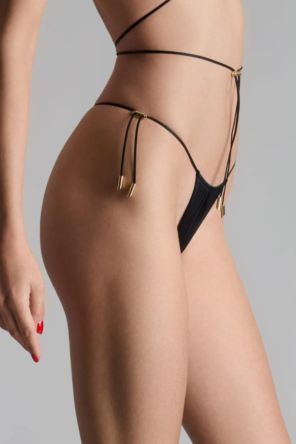 French Kiss Mini Thong Black
