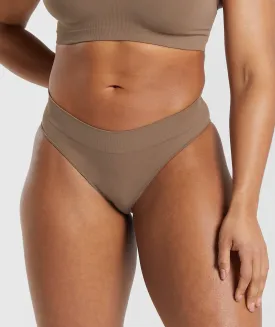 Gymshark Seamless Brief - Soul Brown