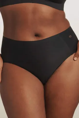 High-Waisted Retro Bikini - Black