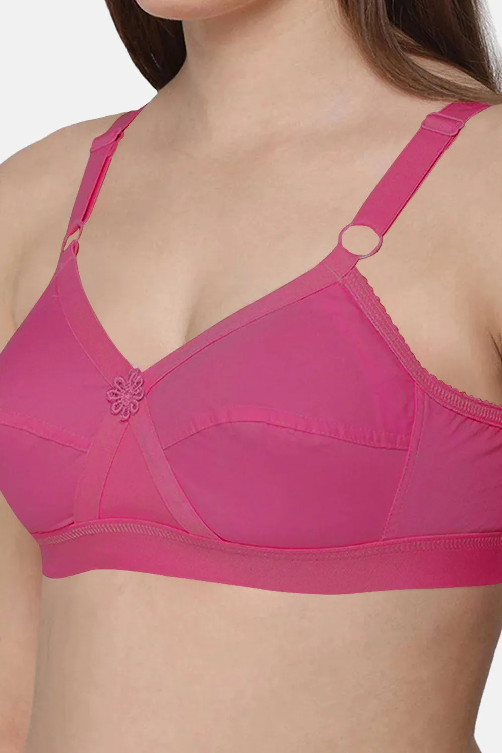 Intimacy Full Figure Bra in Fuchsia with Natural Lift and Adjustable Support