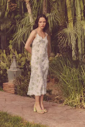 Jeanie Silk Midi dress