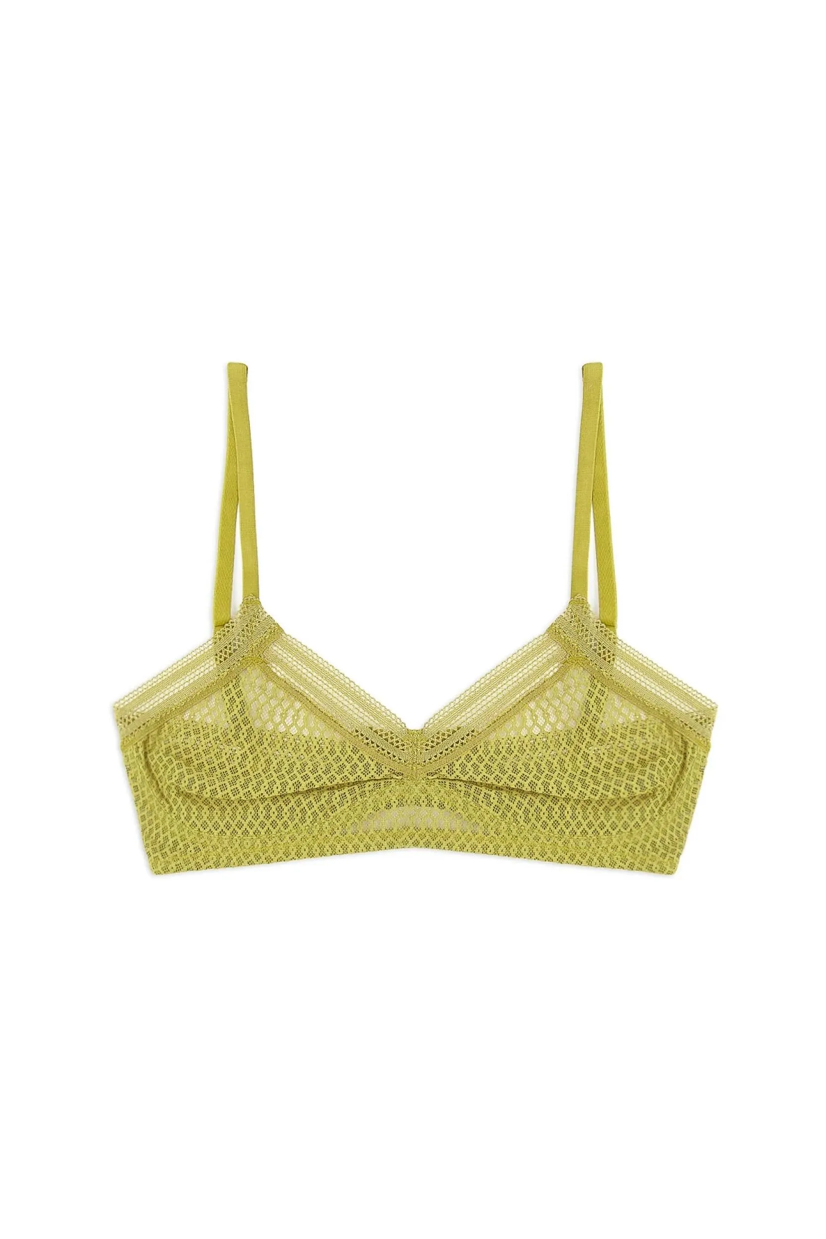 Kaia Soft Triangle Bra | Olive