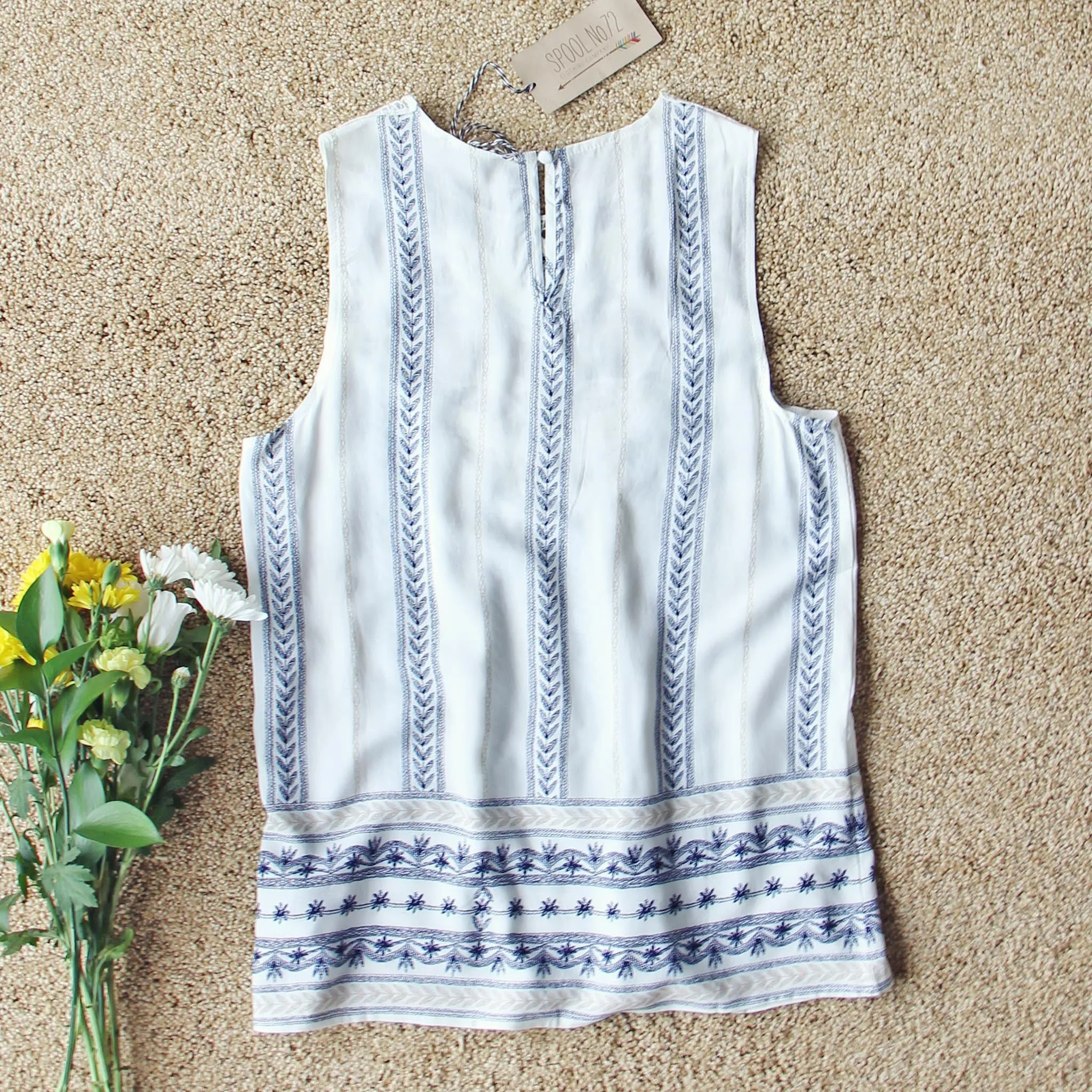 Lace Gypsy Top in Eucalyptus