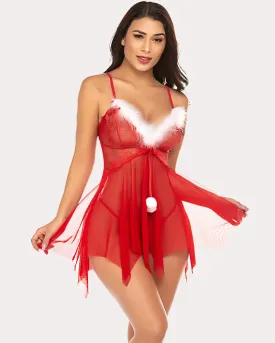 Lace Santa Sleepwear Nighties