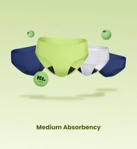 Leakproof UltraThin No-Show Underwear 4-Pack - Sporty