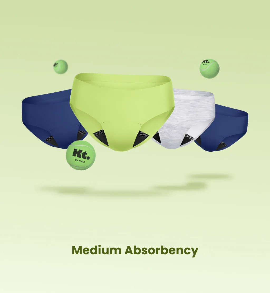 Leakproof UltraThin No-Show Underwear 4-Pack - Sporty