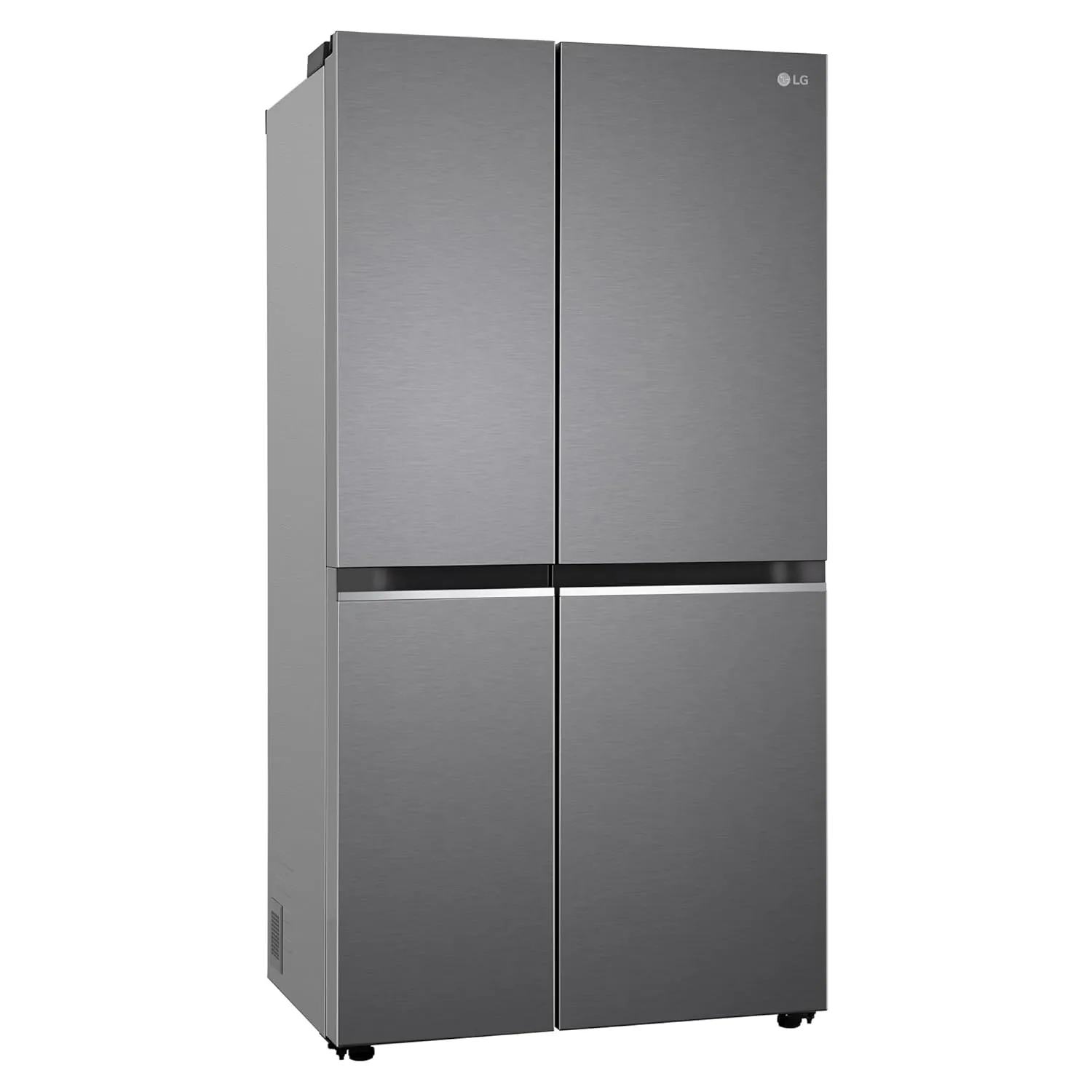 LG GL-B257HDS3 650 L Frost Free Smart Inverter Double Door Side By Side Refrigerator( Dazzle Steel, Convertible)