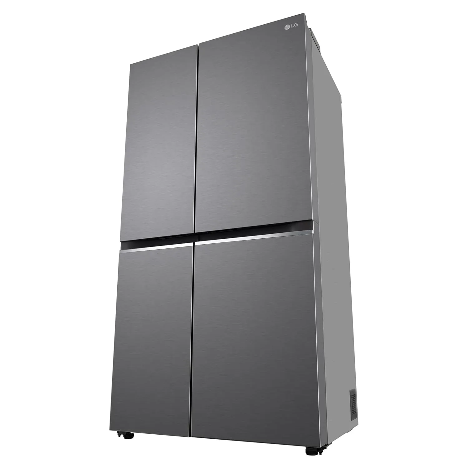 LG GL-B257HDS3 650 L Frost Free Smart Inverter Double Door Side By Side Refrigerator( Dazzle Steel, Convertible)