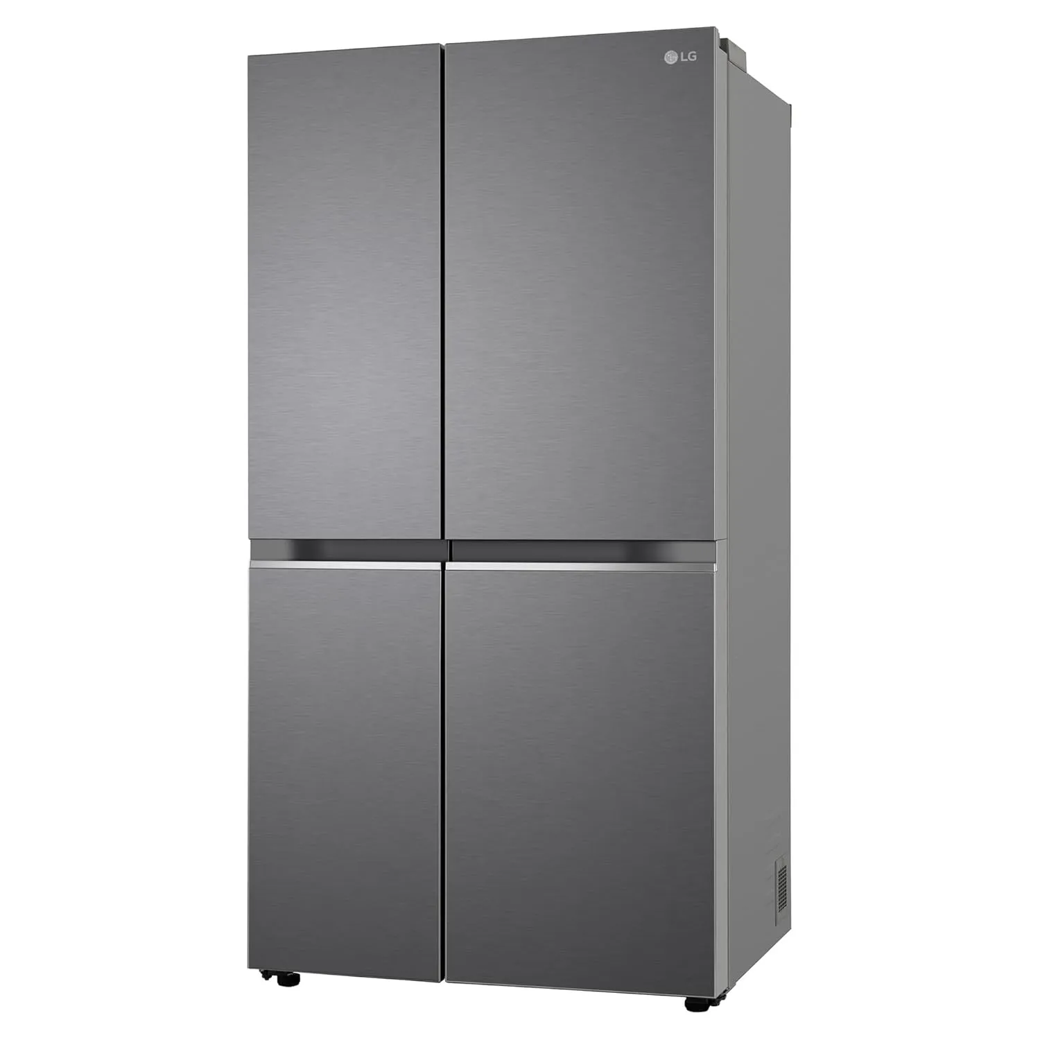 LG GL-B257HDS3 650 L Frost Free Smart Inverter Double Door Side By Side Refrigerator( Dazzle Steel, Convertible)