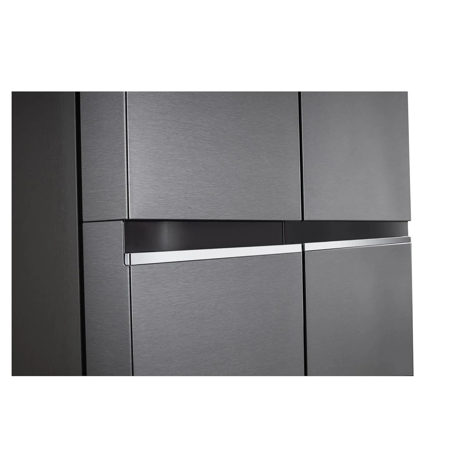 LG GL-B257HDS3 650 L Frost Free Smart Inverter Double Door Side By Side Refrigerator( Dazzle Steel, Convertible)