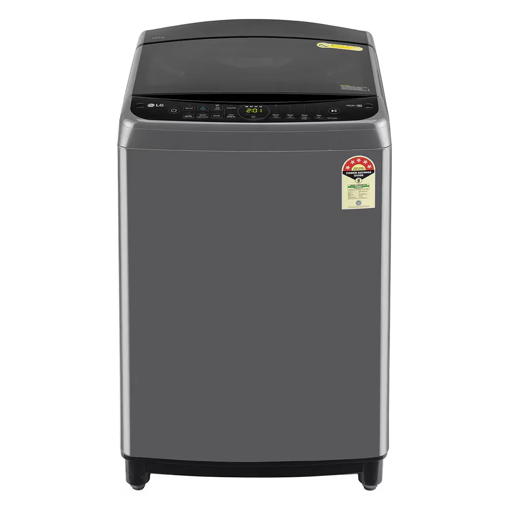 LG THD10NPM 10 Kg Automatic Top Load Washing Machine with AI Direct Drive | Turbodrum | Tub & Pulsator Scrub Spin | Child Lock ( Middle Black)