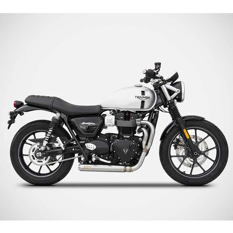 Ligne échappement 2 en 1 Cross Triumph Speed & Street Twin 900 (2017-2023) | Zard