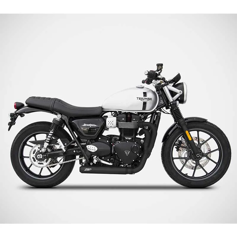 Ligne échappement 2 en 1 Cross Triumph Speed & Street Twin 900 (2017-2023) | Zard