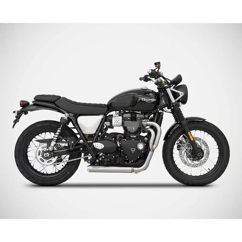 Ligne d'échappement basse 2 en 1 Cross Triumph Street Scrambler / Scrambler 900 (2017-2023)  | Zard