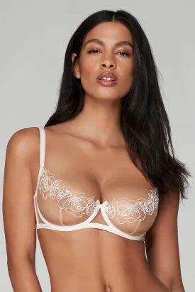 Lindie Demi Cup Plunge Bra Ivory