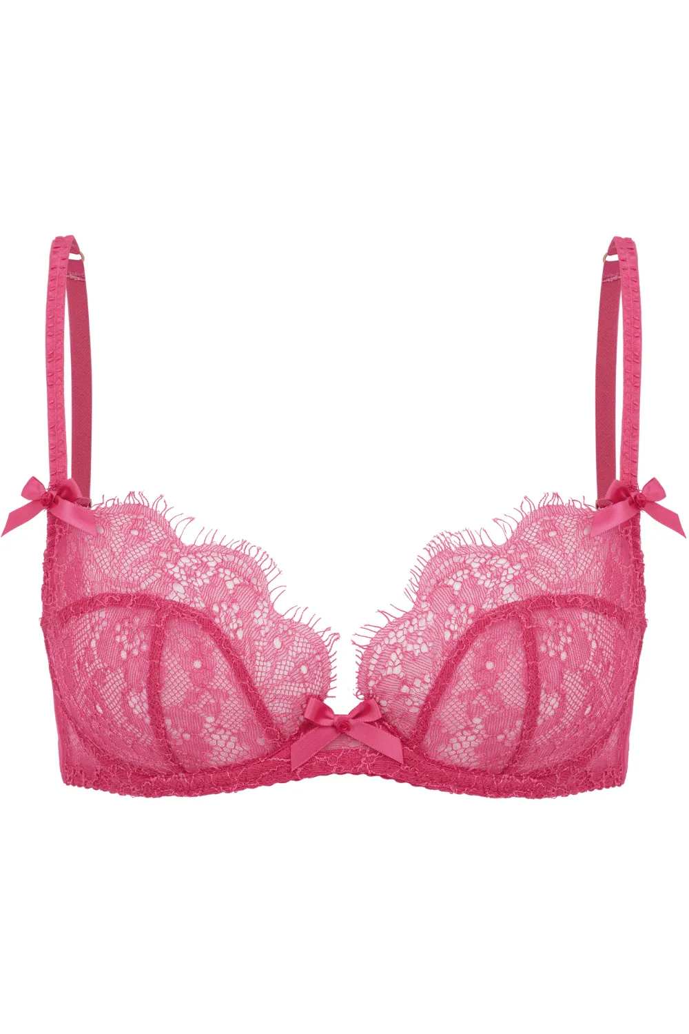 Lorna Lace Plunge Bra Fuchsia, Size UK 34E