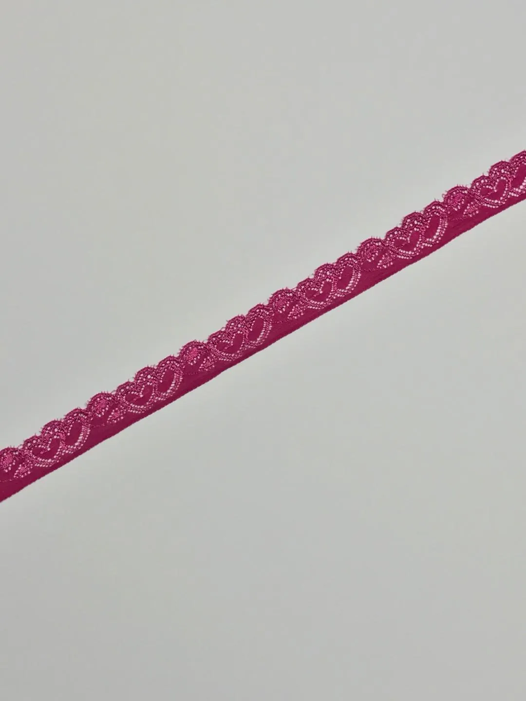Magenta 1" Wide Stretch Lace