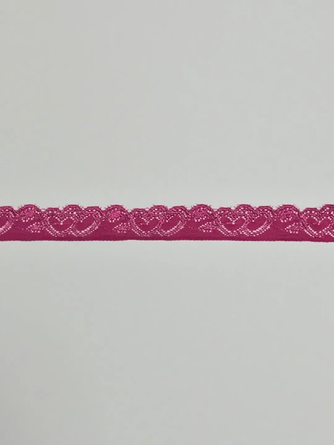 Magenta 1" Wide Stretch Lace