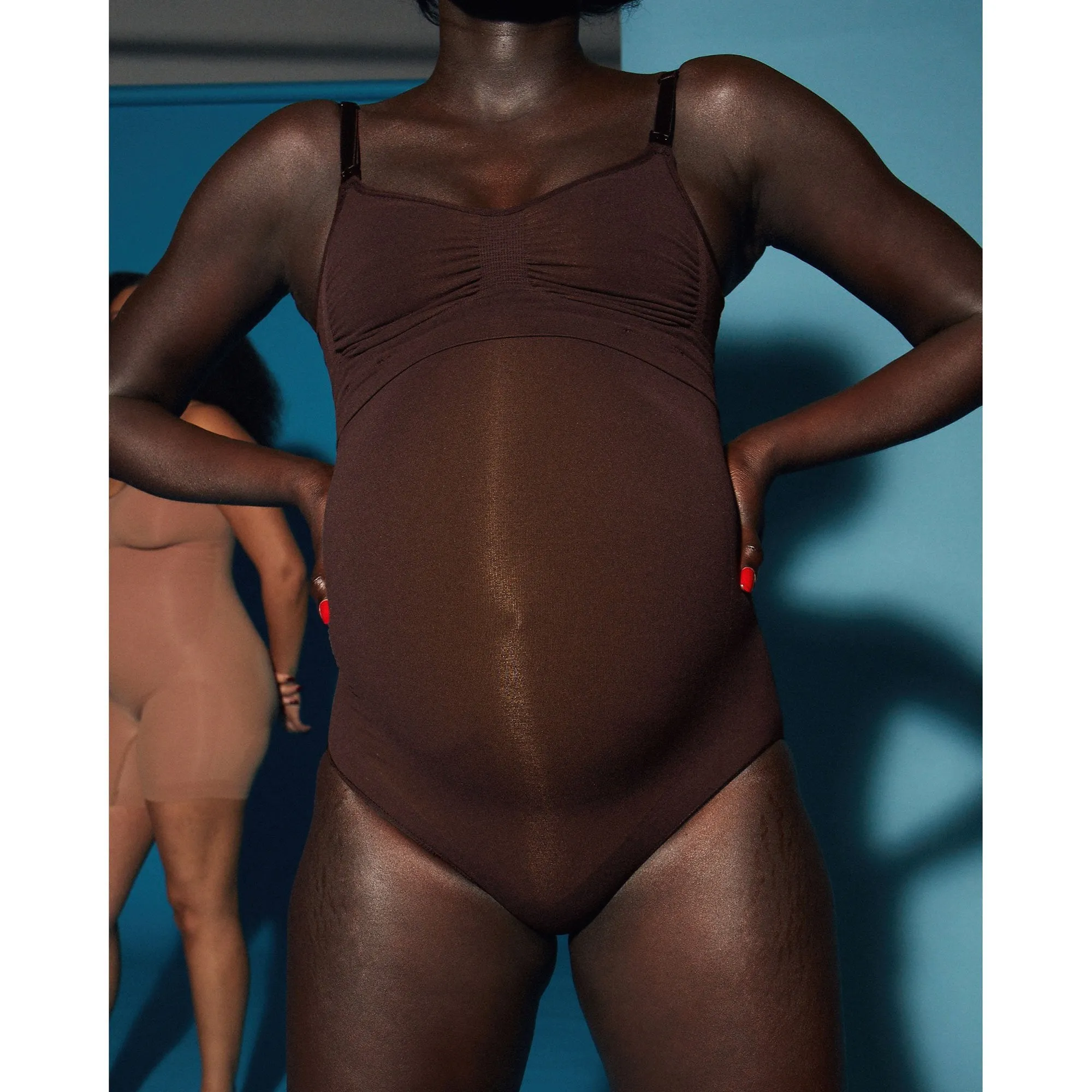 MATERNITY SCULPTING HIGH WAIST BRIEF | SAND