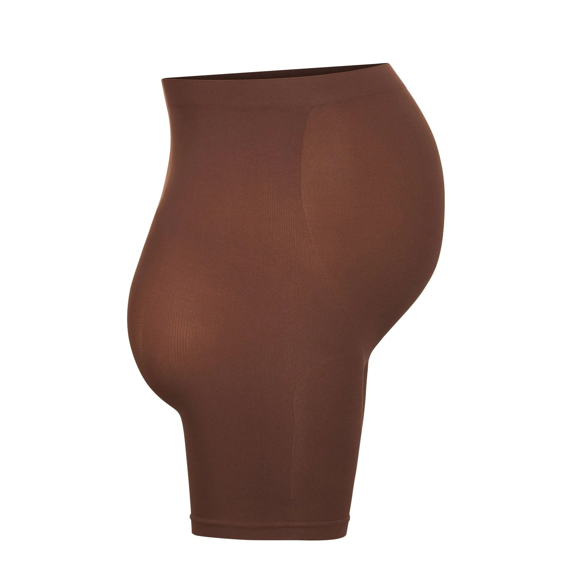 MATERNITY SCULPTING SHORT MID THIGH | COCOA
