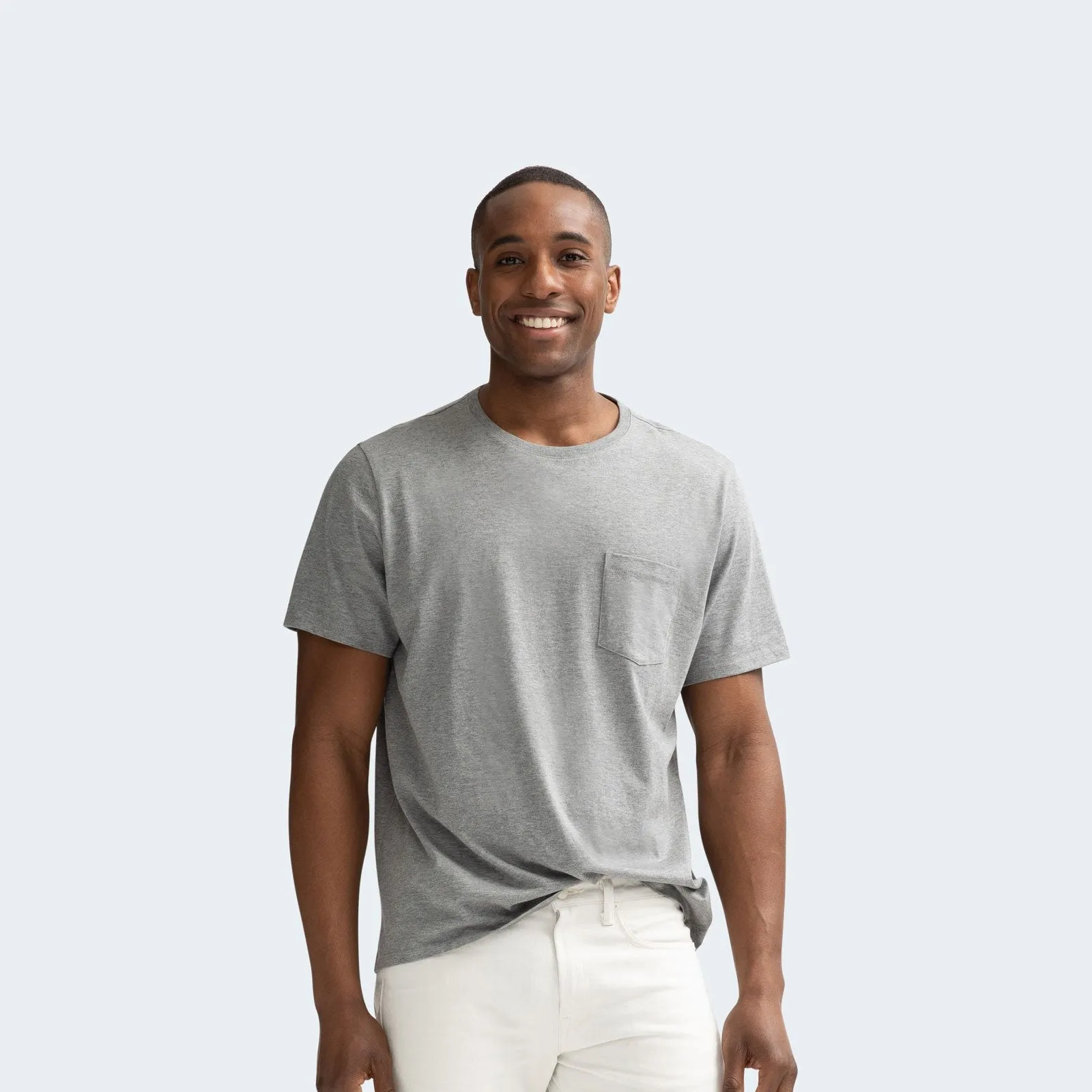Men's Pima Cotton Pocket Crew Neck T-Shirt 3-Pack