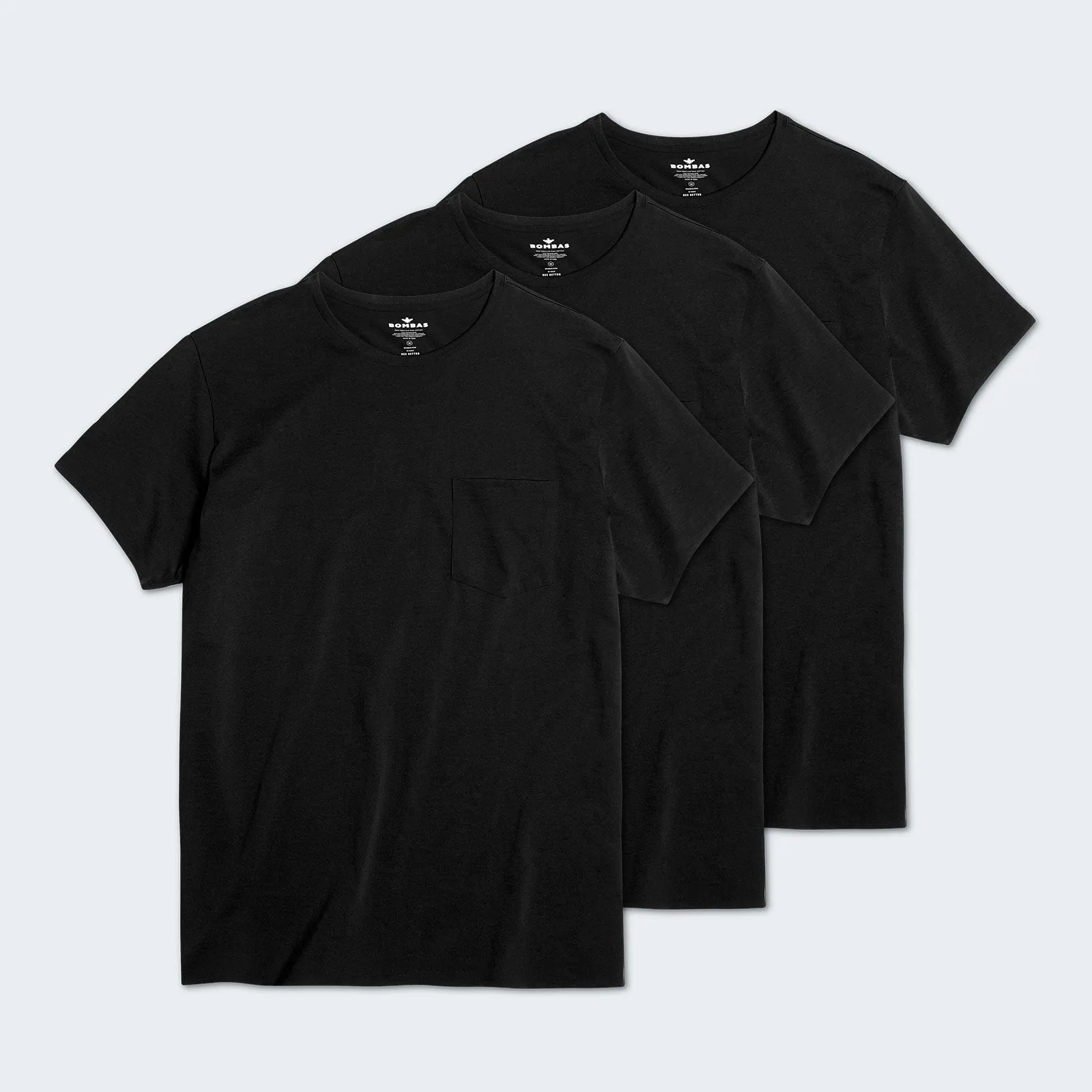 Men's Pima Cotton Pocket Crew Neck T-Shirt 3-Pack