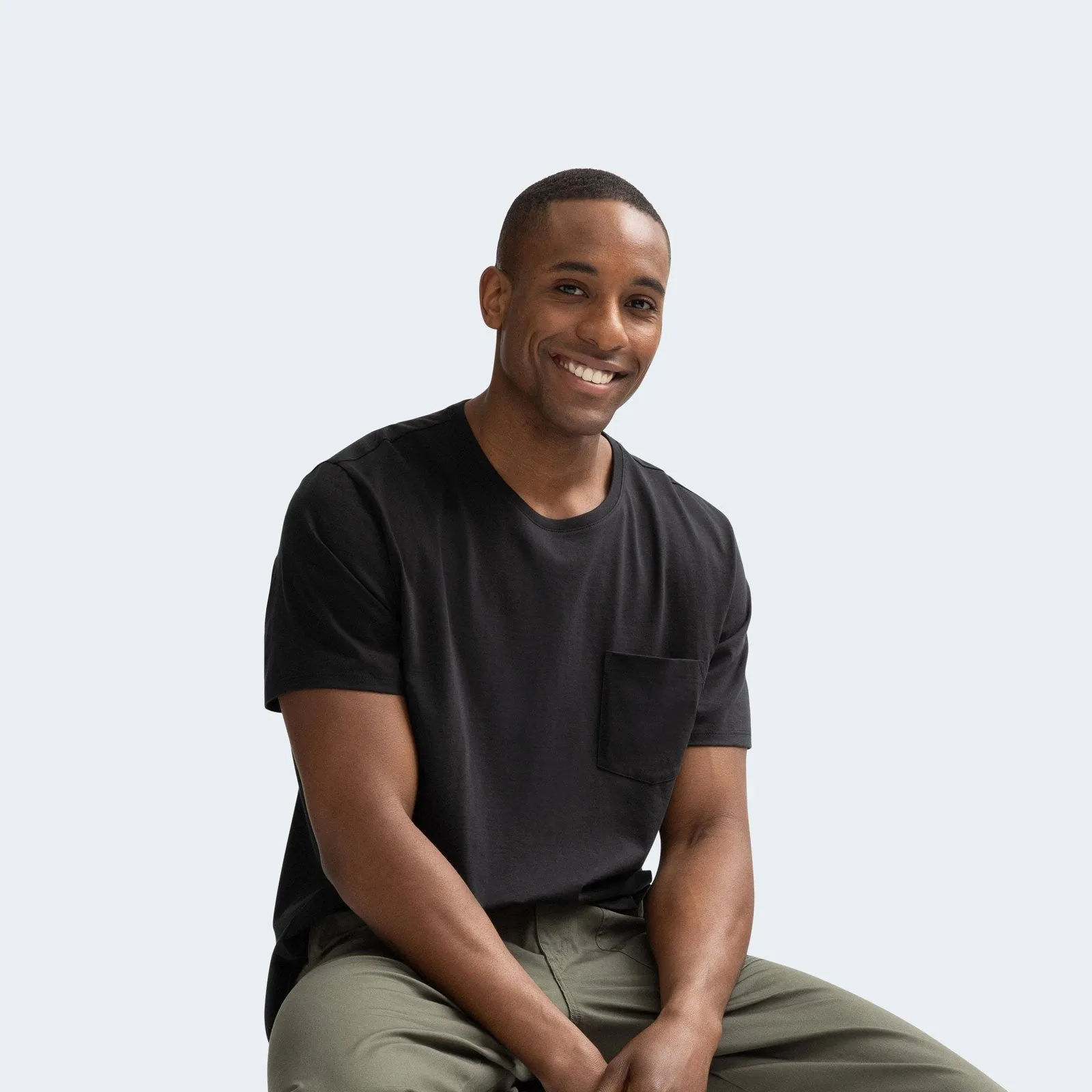 Men's Pima Cotton Pocket Crew Neck T-Shirt 3-Pack