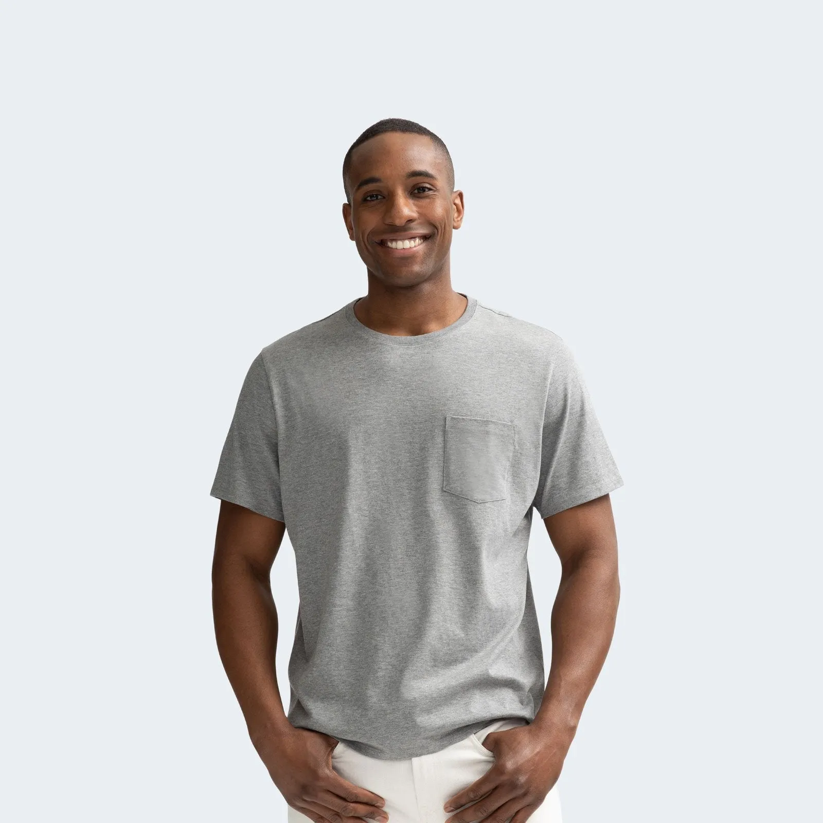Men's Pima Cotton Pocket Crew Neck T-Shirt 3-Pack