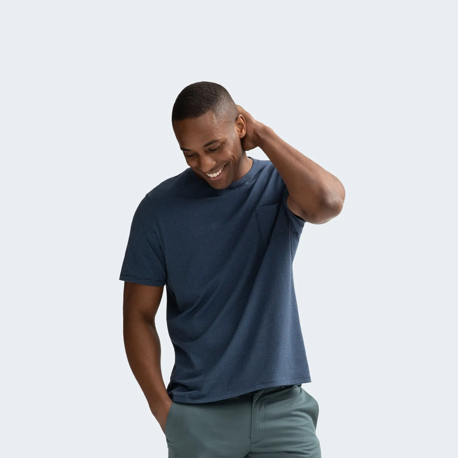 Men's Pima Cotton Pocket Crew Neck T-Shirt 3-Pack
