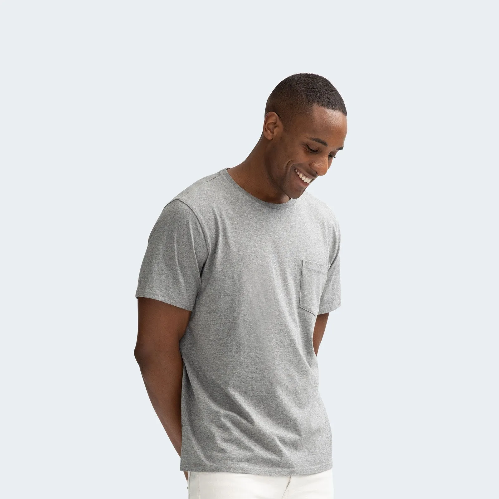 Men's Pima Cotton Pocket Crew Neck T-Shirt 3-Pack