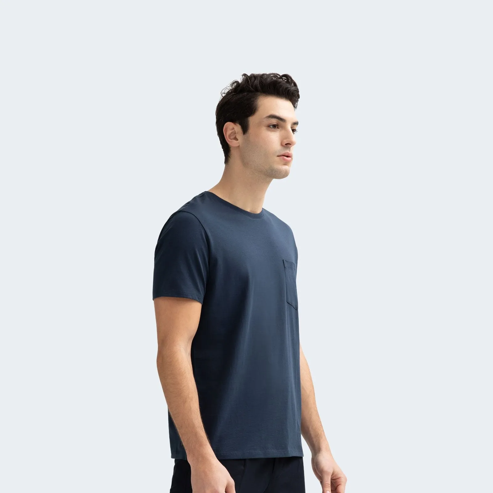 Men's Pima Cotton Pocket Crew Neck T-Shirt 3-Pack