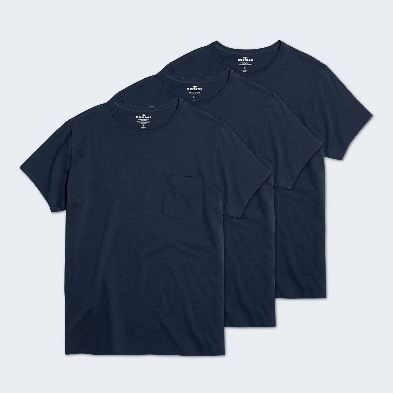 Men's Pima Cotton Pocket Crew Neck T-Shirt 3-Pack